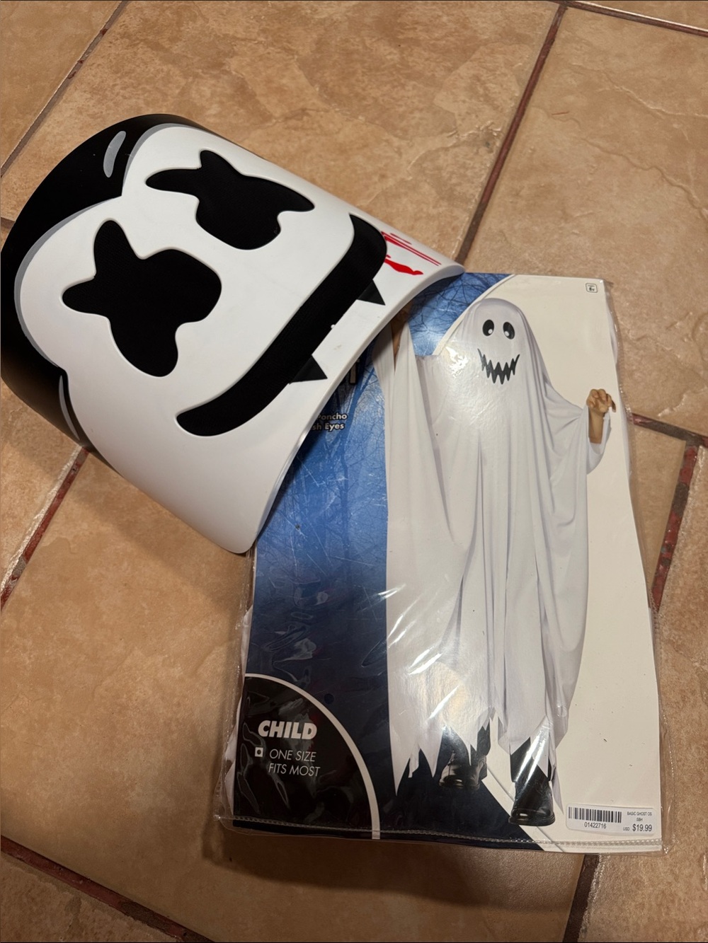 Spirit Kids Ghost Costume with additional Marshmallow Mask